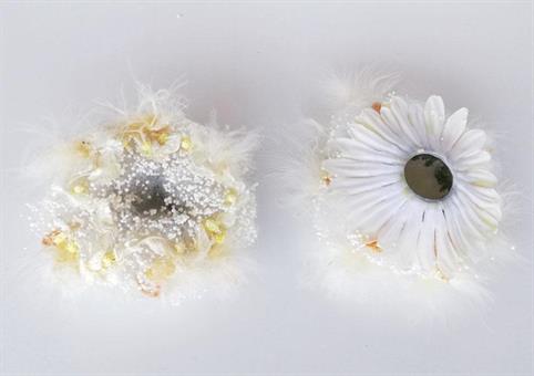 FIORE con PIUME Bianco